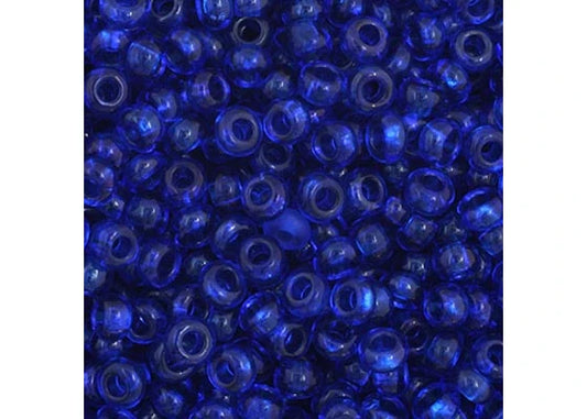 61 - 11/0 Vial Transparent Navy Blue