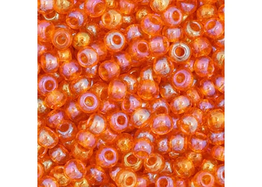 71 - 11/0 Vial Transparent Orange AB