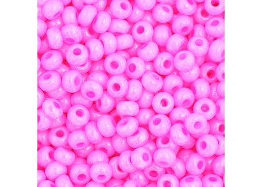 108 - 11/0 Vial Opaque Rose Dyed
