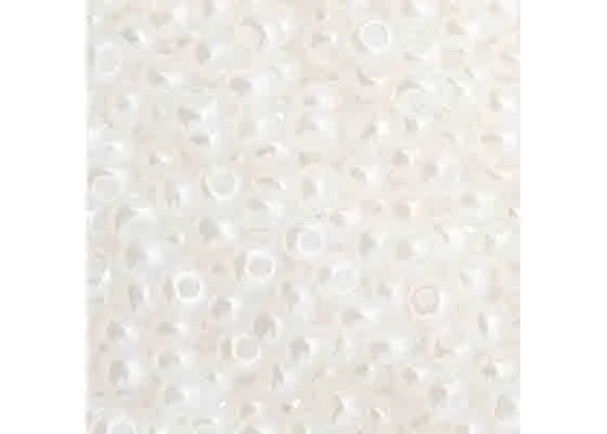 112 - 11/0 Vial Opaque White Dyed Pearl