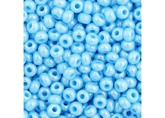 132 - 11/0 Vial Opaque Light Blue Luster