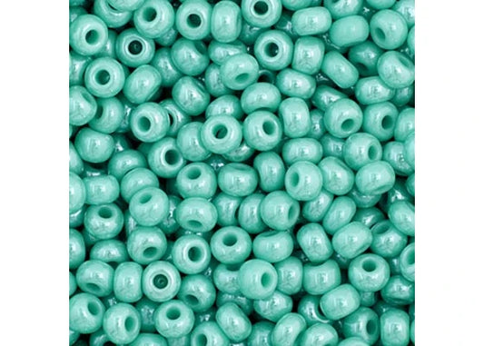 134 - 11/0 Vial Opaque Turquoise Luster