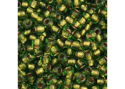 159 - 1/0 Vial Transparent Green Copperlined