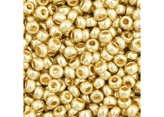 161 - 11/0 Vial Metallic Light Gold SOLGEL