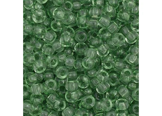170 - 11/0 Vial Transparent Light Green Dyed