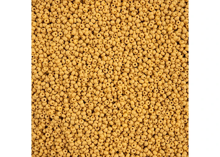 11/0 PermaLux Dyed Chalk Yellow-Brown Matt 297