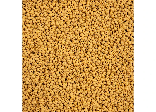 11/0 PermaLux Dyed Chalk Yellow-Brown Matt 297