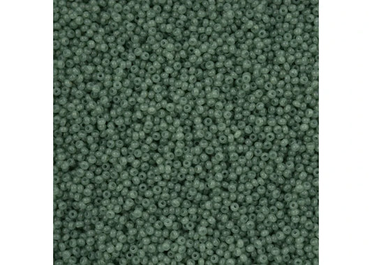 219 - 11/0 Vial Alabaster Eucalyptus Solgel