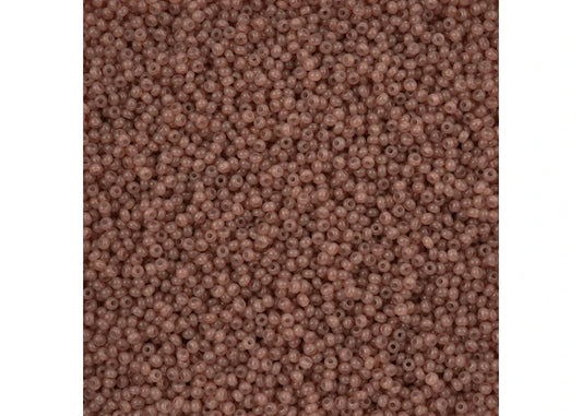 222 - 11/0 Vial Alabaster Medium Brown Solgel