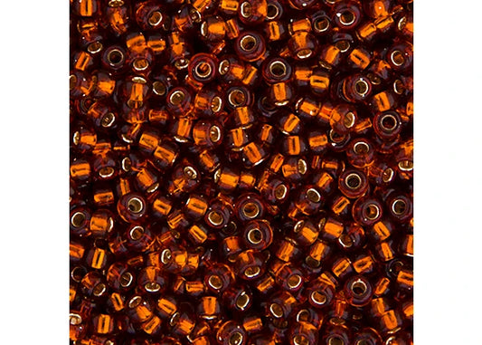 326 - Miyuki Seed Bead 11/0 Dark Topaz Silver Lined