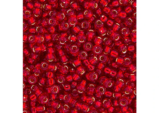 330 - Miyuki Seed Bead 11/0 Ruby Silver Lined