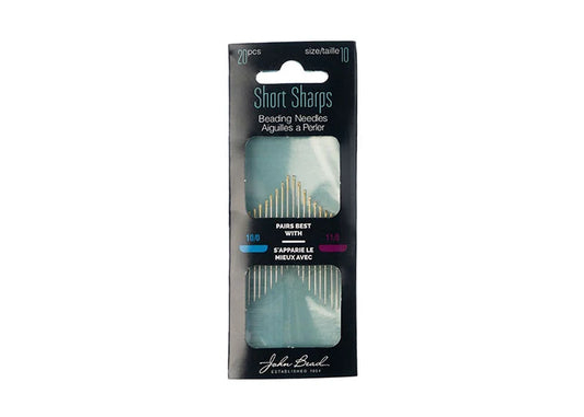 Beading Needle Gold Eye Short and Sharps