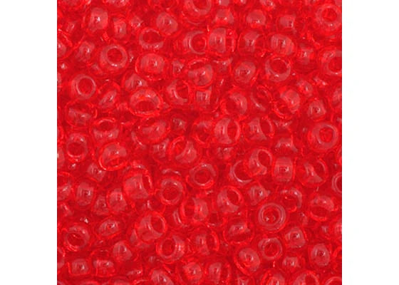 1 - 11/0 Vial Transparent Light Red