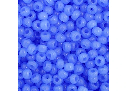 9 - 11/0 Vial Opaque Oily Blue