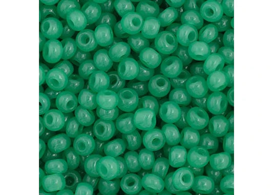 10 - 11/0 Vial Opaque Green