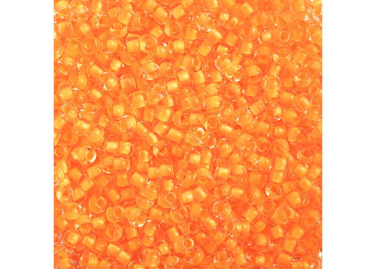 22 - 11/0 Vial Crystal C/L Neon Orange