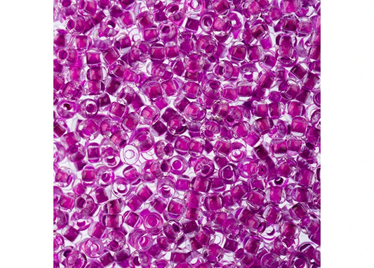 25 - 11/0 Vial Crystal C/L Neon Purple